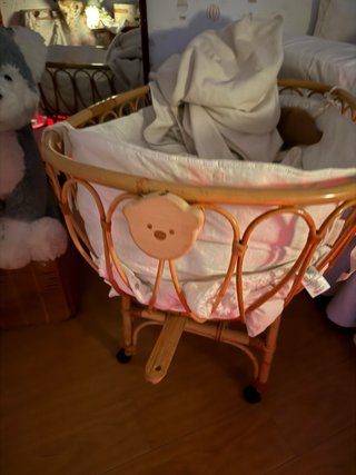 Moisés bebé 0-6 meses mimbre