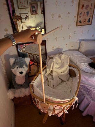 Moisés bebé 0-6 meses mimbre