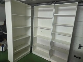 Estanterías blancas de madera pack de 3