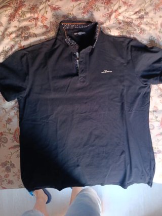 Polo New Mentality Talla XL Negro