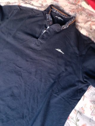 Polo New Mentality Talla XL Negro