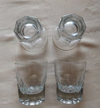 4 Bicchieri shot in vetro