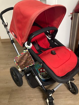 Bugaboo Cameleon: Capazo + Sillita Rosso