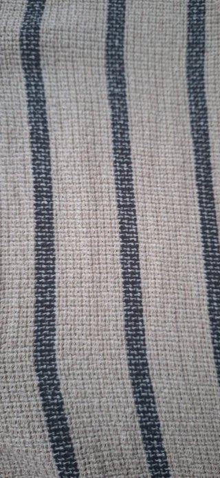 Camisa Zara rayas beige y azul chico