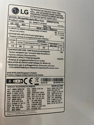 Estantes Frigorífico LG