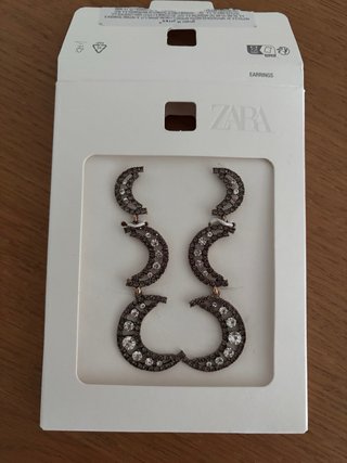 Pendientes Zara Luna Brillantes