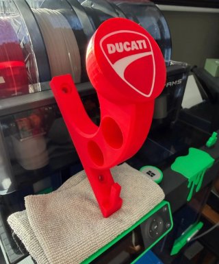 Soporte percha casco llaves chaqueta moto