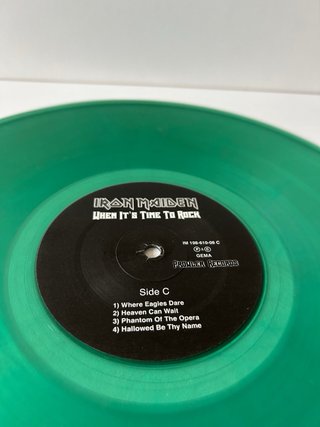 Vinilo Iron Maiden bootleg When It's Time To Rock