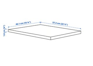 Balda KOMPLEMENT IKEA efecto roble 50X58 cm