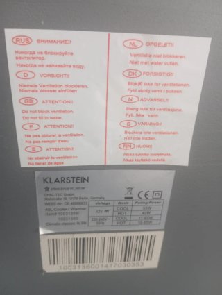 Nevera termoeléctrica 45L Klarstein