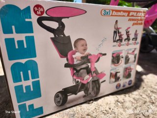 Triciclo Feber Baby Plus Music Rosa