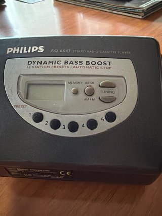 Walkman Philips AQ6547 Radio Cassette Vintage