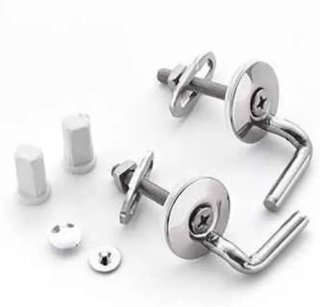 Juego de bisagras para asiento de inodoro serie Connect, EW00467, Neutro