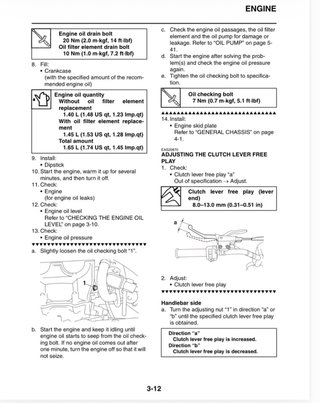 Manual de Taller Yamaha YFZ450RY 2009