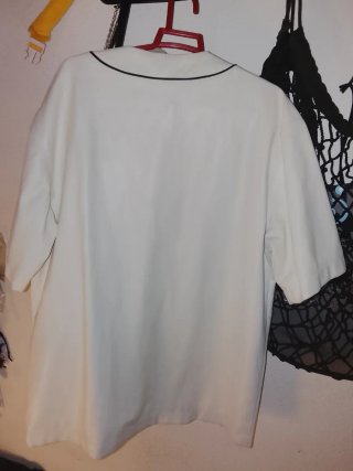 Camisa cuero Béisbol Bershka Brooklyn