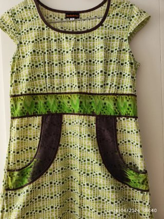 Vestido de verano verde Berboleta Talla M