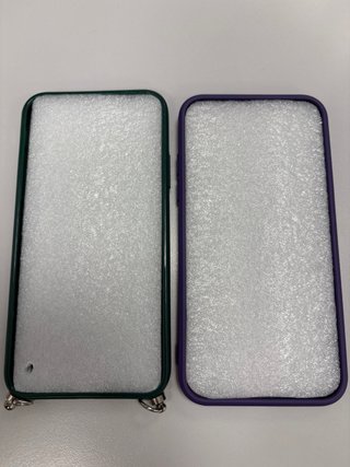 Fundas iPhone X/XS (Verde y Morado)