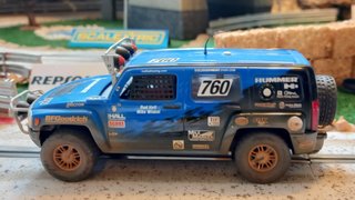 Coche de slot Scalextric Hummer H3 efecto barro