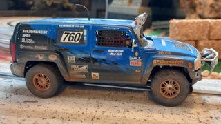 Coche de slot Scalextric Hummer H3 efecto barro