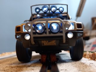 Coche de slot Scalextric Hummer H3 efecto barro