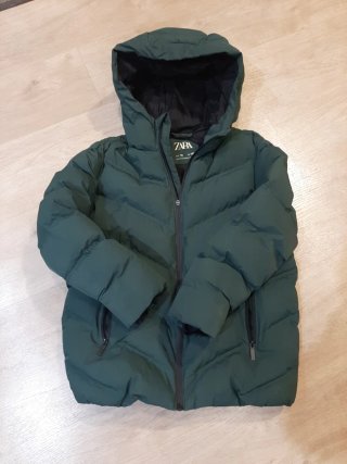 Plumífero niño Zara verde para niño 10 años 1.40cm