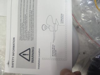 Ventilador de Techo con Luz Negro