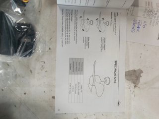 Ventilador de Techo con Luz Negro