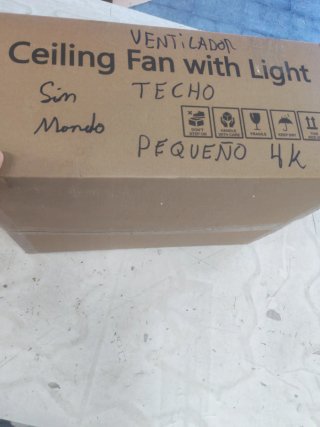 Ventilador de Techo con Luz Negro