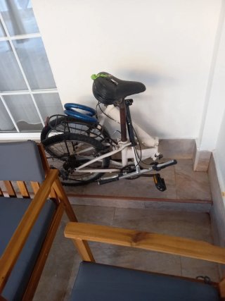 Bicicleta Plegable Blanca