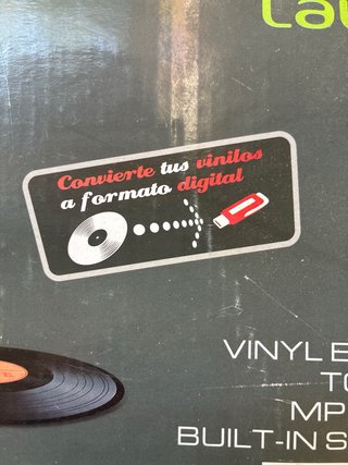 Tocadiscos Lauson Retro con USB y MP3
