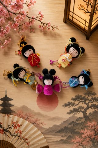 Kokeshi portafortuna