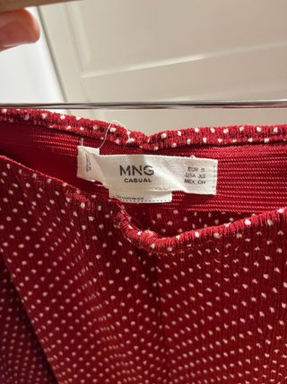 Conjunto Mango Top y Pantalón Lunares S