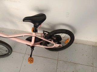 Bicicleta infantil rosa 18 pulgadas