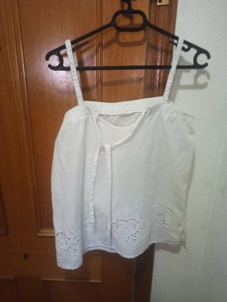 Blusa blanca mujer talla L