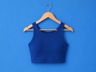 Top azul sin mangas talla XS