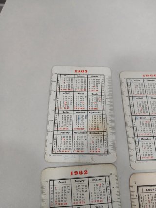 Calendarios Fournier Antiguos