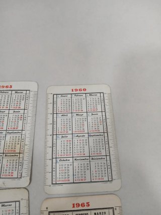 Calendarios Fournier Antiguos