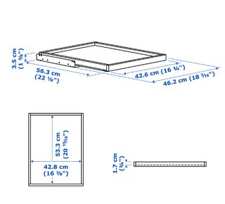 Bandeja extraíble KOMPLEMENT IKEA blanca 50x58 cm