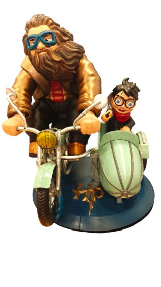 Diorama Hagrid y Harry Potter Moto