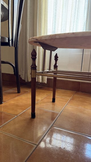 Mesa de centro ovalada mármol