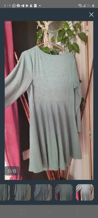 Vestido italiano verde talla XL
