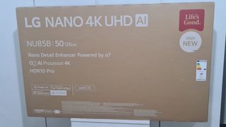 TV Smart TV LG NANO 4K UHD AI NU85 50 pulgadas 4K
