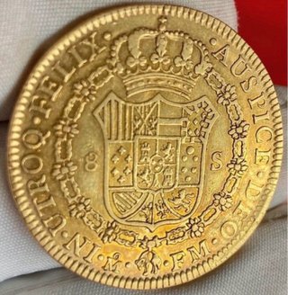 8 Escudos Oro Carlos IV 1797 México
