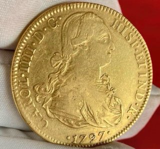 8 Escudos Oro Carlos IV 1797 México