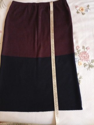 Gonna pura lana merinos vintage