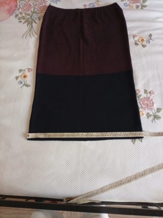 Gonna pura lana merinos vintage