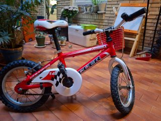 Bicicleta Qüer 140 Niño Roja