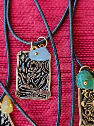 Collares Tarot arcanos con Piedras Semipreciosas