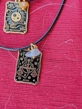 Collares Tarot arcanos con Piedras Semipreciosas