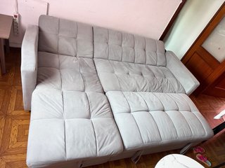 Sofá Cama Chaise Longue Gris